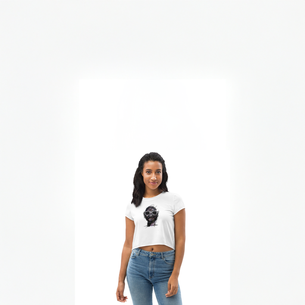 All-Over Print Crop Tee