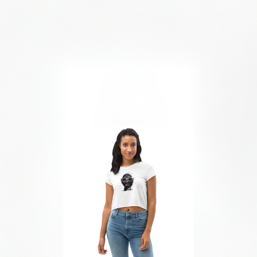 All-Over Print Crop Tee